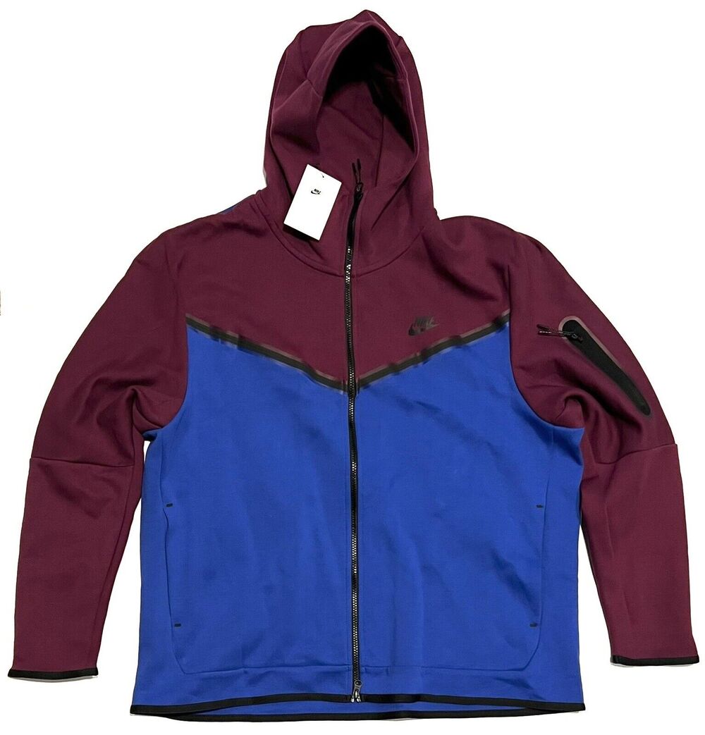 Nike Sportswear Tech Fleece Mens Size 2XL XXL Full Zip Hoodie Jacket CU4489 610